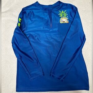 Wonder Nation Blue Shirt with Pineapple Design